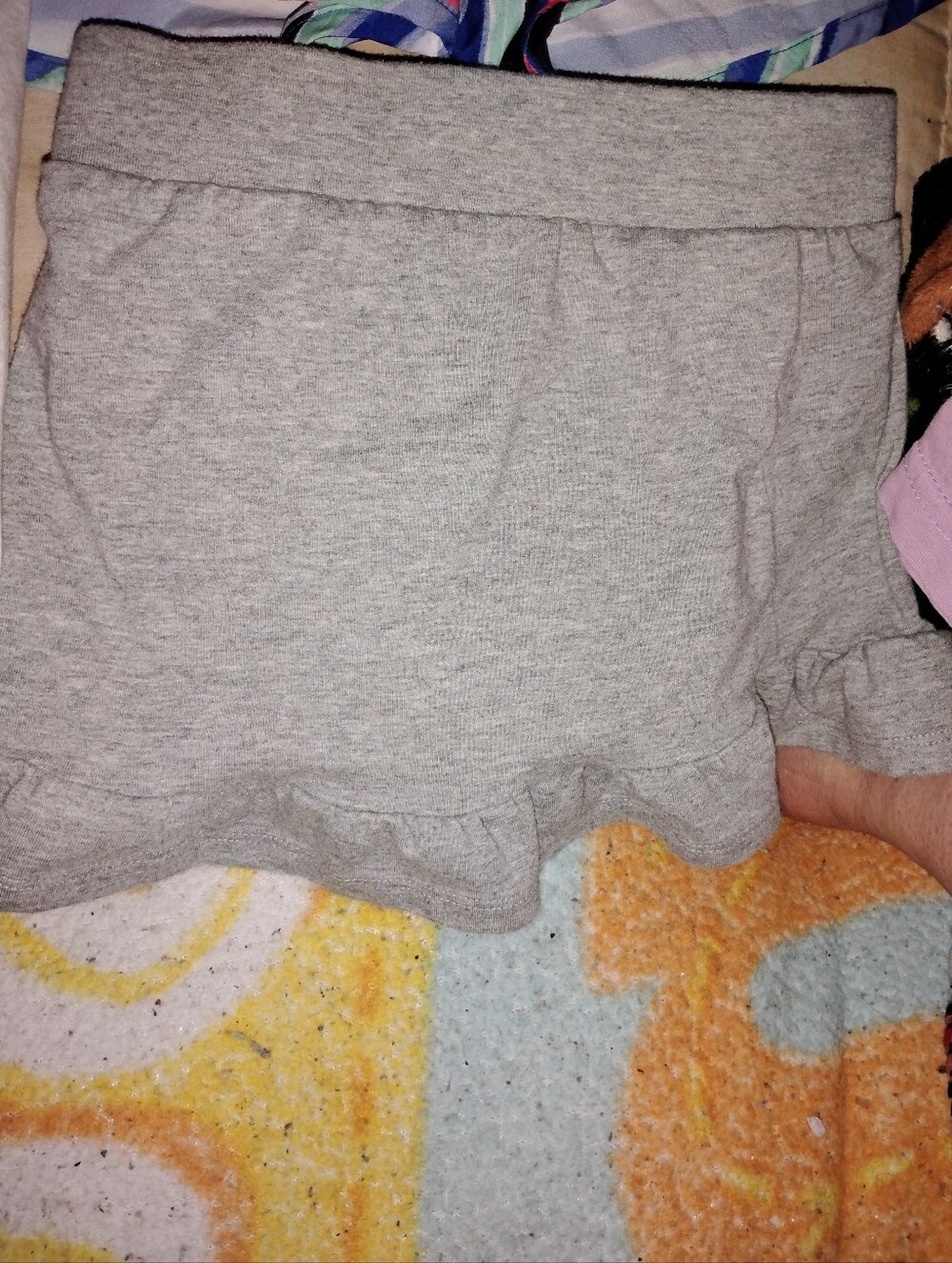Toddler Nike Gray Ruffle Hem Knit Skort